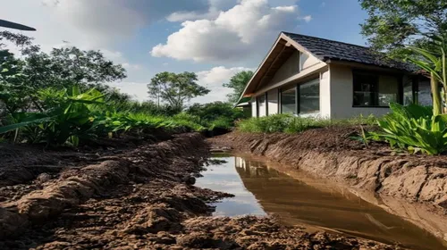 Drainage d'un terrain humide autour de la maison : solutions techniques et prix en 2026