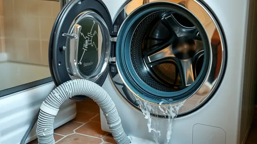 Lave-linge qui refoule dans la douche : les vérifications urgentes